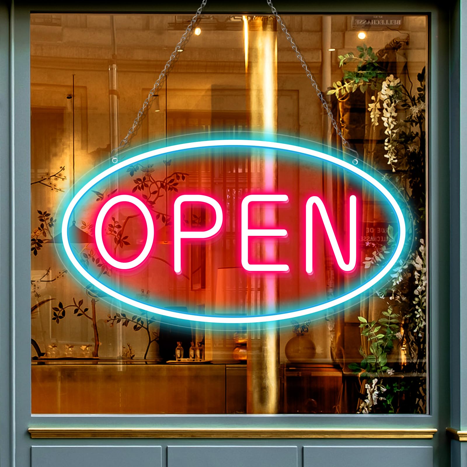 12V LED Open Signs for Business, Ultra Bright 16.5